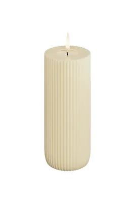 Фонарь для свечи Deluxe Homeart swieca led, пластик, 12,5 см, бежевый