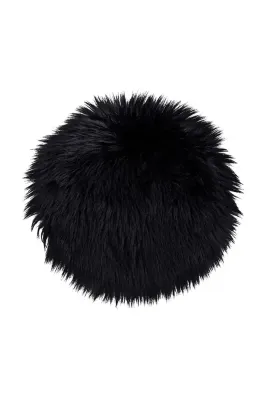 Декоративная подушка House Nordic na krzeslo Lambskin Seat Artificial, чёрный