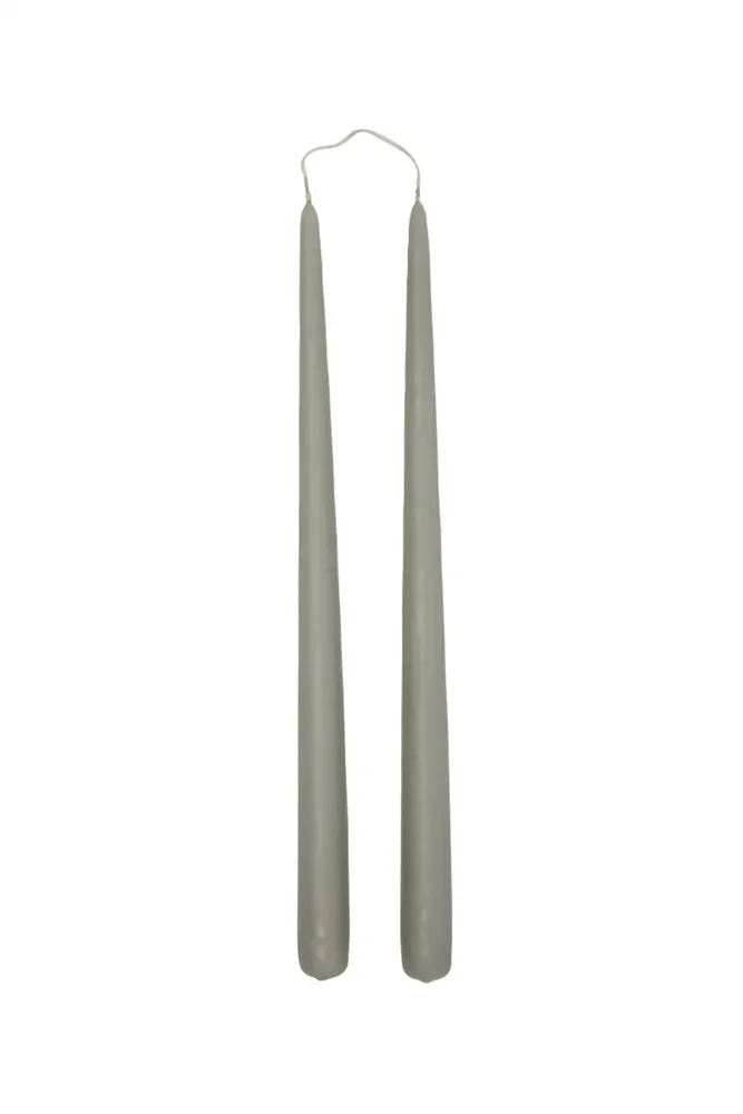 Декоративная свеча Oyoy zestaw wiec Fukai Candles L 2-pack, воск, серый
