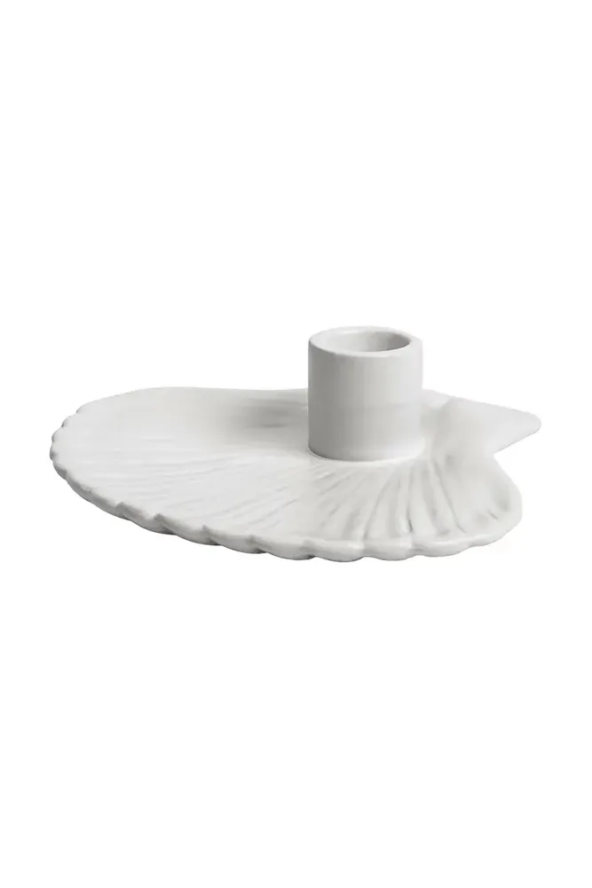 Подсвечник Byon Shell, 15,5 см, белый