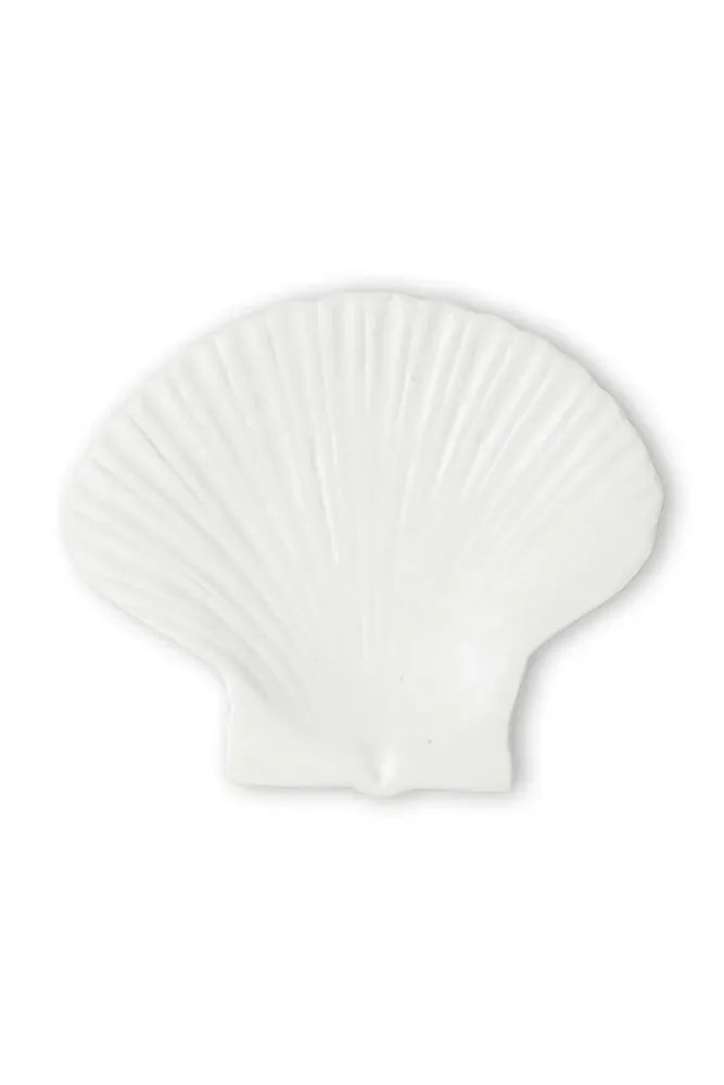 Тарелка сервировочная Byon Shell, керамика, овальная, 18 22 см, белая