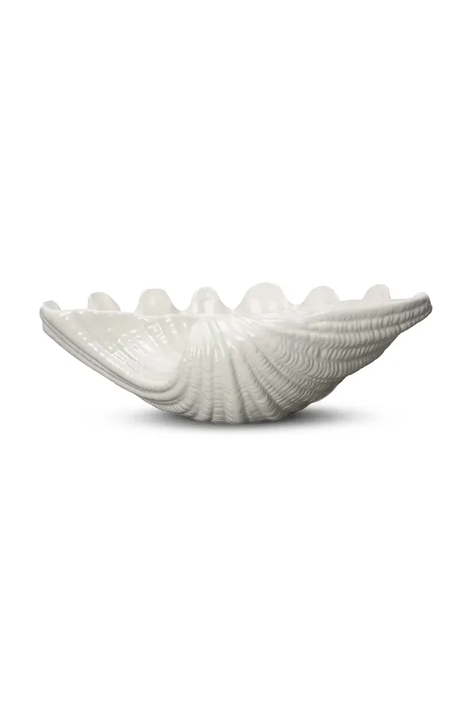Салатник Byon Shell, керамика, белый, миска л
