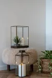 Фонарь для свечи House Nordic Manali, металл, 36,5 см, коричневый — фото 3