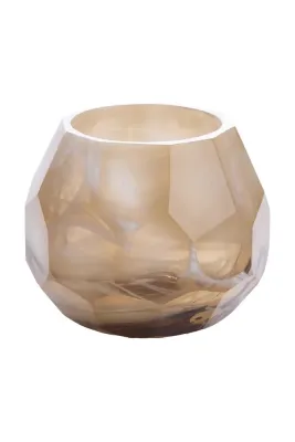 Подсвечник Light & Living, стекло, 10 см, бежевый