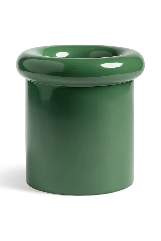 Ваза &K Amsterdam turban green, керамика, 21 см, зелёный