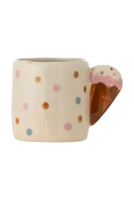 Кружка Bloomingville Creamy, каменная керамика, 255 мл, разноцветный