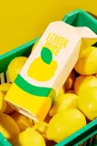 Ваза Fluid Market Lemon 0, керамика, 23 см, разноцветный — фото 3
