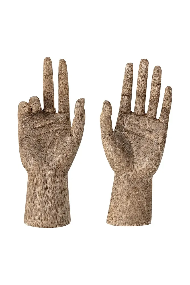 Фигурка декоративная Bloomingville Teis 2-pack kolor, 5 см, бежевый