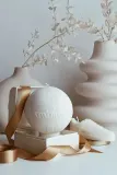 Декоративная свеча Temida dekoracyjna Inspired Ball, соевый воск, бежевый — фото 3