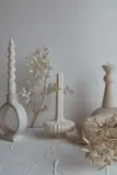Декоративная свеча Temida dekoracyjna Vase, соевый воск, бежевый — фото 3
