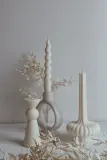 Декоративная свеча Temida dekoracyjna Vase, соевый воск, бежевый — фото 4