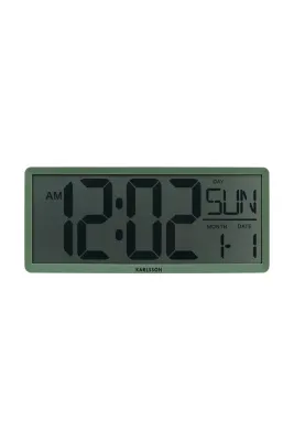 Настенные часы Karlsson Retro LCD kolor, 35 см, зелёный