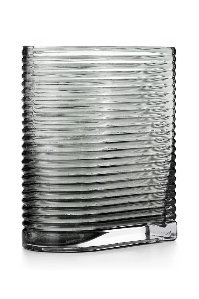 Ваза Inne home & lifestyle, стекло, 18 см, чёрный