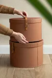 Набор коробок для хранения Bigso Box of Sweden 2-pack, ДВП, коричневый — фото 4