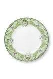 Тарелка десертная Pip Studio Plate Lily&Lotus, фарфор, 23 см, зелёная — фото 1