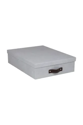 Коробка для хранения Bigso Box of Sweden A4, 26 35 8,5 см, серый