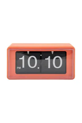 Настенные часы Karlsson stolowy Retro Boxed Flip kolor, 10 см, оранжевый