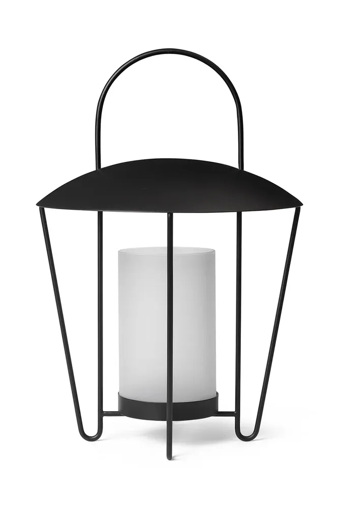 Фонарь для свечи Ferm Living Abri, сталь, 44,5 см, чёрный