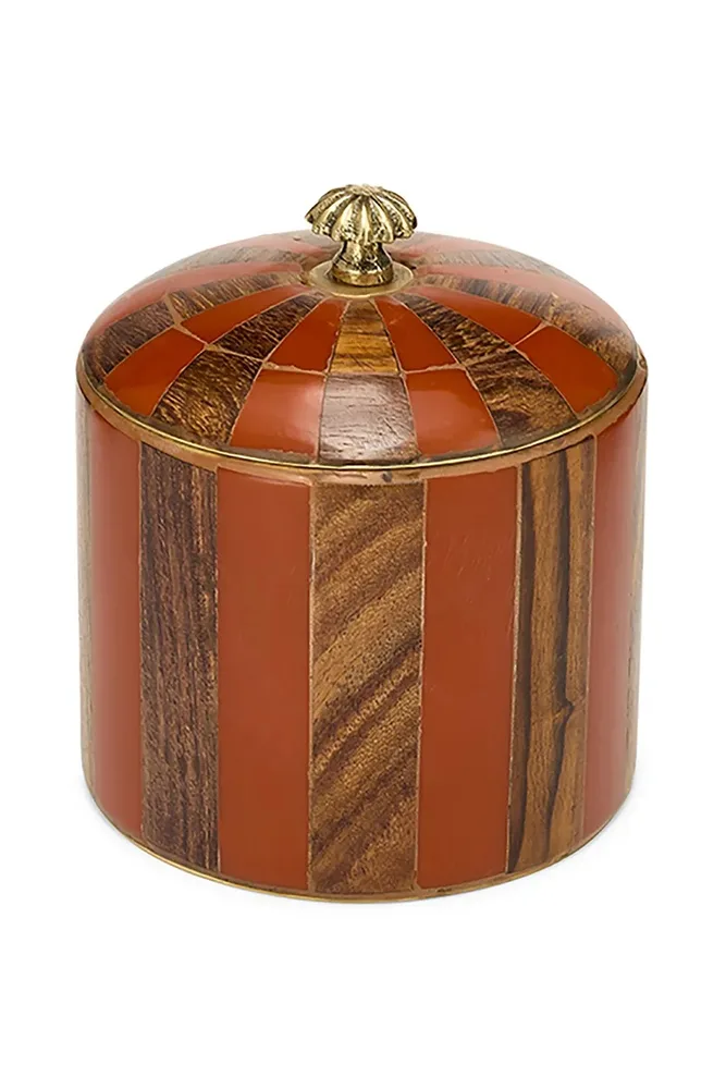 Коробка для хранения Doing Goods Piper Striped Circus Box, 10,5 10 10 см, разноцветный