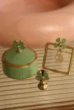 Коробка для хранения Doing Goods szkatulka Lucky Clover, 5,5 7 7 см, зелёный — фото 3