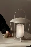 Фонарь для свечи Ferm Living Abri, сталь, 44,5 см, бежевый — фото 4