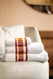 Полотенце банное Officine Monogram Monogram Linea, хлопок, 50 100 см, коричневый — фото 5