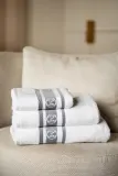 Полотенце банное Officine Monogram Monogram Linea, хлопок, 100 120 см, серый — фото 4