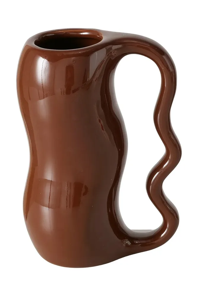 Ваза Boltze Caramela, фарфор, 18 см, коричневый