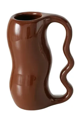 Ваза Boltze Caramela, фарфор, 18 см, коричневый