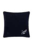 Декоративная наволочка Lacoste L VELVET Marine, хлопок, 45 45 см, тёмно-синий — фото 1