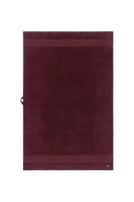 Полотенце банное Lacoste L LECROCO Bordeaux, хлопок, 100 120 см, бордовый