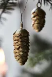 House Doctor HDCone Ёлочное украшение, жёлтое, 6,5 и 4,5 см, 2 шт — фото 4