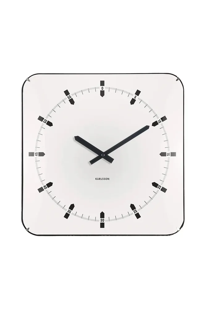 Настенные часы Karlsson Sucinto Dome Square, 35 см, зелёный