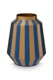 Ваза Pip Studio Stripes Navy-Gold, 29 см — фото 1