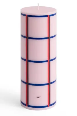 Декоративная свеча HAY dekoracyjna Column Candle 7 x, соевый воск, розовый