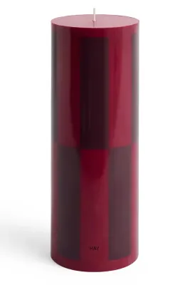 Декоративная свеча HAY dekoracyjna Column Candle 9 x, соевый воск, красный