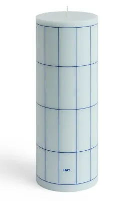 Декоративная свеча HAY dekoracyjna Column Candle 9 x, соевый воск, синий