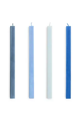 Декоративная свеча HAY zestaw wiec Square Candle 2,2 x, соевый воск, синий