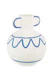 Ваза Bizzotto Amphora, фарфор, 18 см, синий — фото 1
