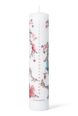Новогоднее украшение Rosendahl swieca adwentowa Cottage Advent Candle 2025, 5 см, белый