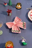 Новогоднее украшение &K Amsterdam talerz ribbon, 3,5 см, разноцветный — фото 3