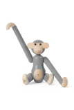 Фигурка декоративная Kay Bojesen Monkey Mini, дерево, серый — фото 2