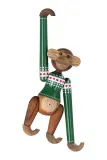 Фигурка декоративная Kay Bojesen Monkey Christmas Jumper, дерево, 10 см — фото 2