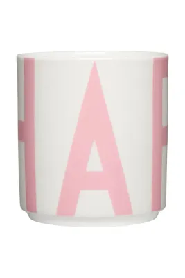 Кружка Design Letters Vintage ABC, фарфор, 250 мл, розовый