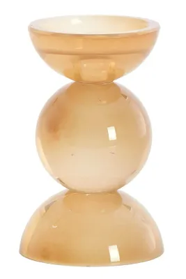 Подсвечник Light & Living, стекло, 15,5 см, оранжевый