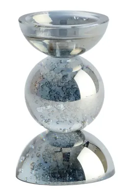 Подсвечник Light & Living, стекло, 15,5 см, синий