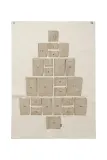 Новогоднее украшение Ferm Living kalendarz adwentowy, 2 см, бежевый — фото 1