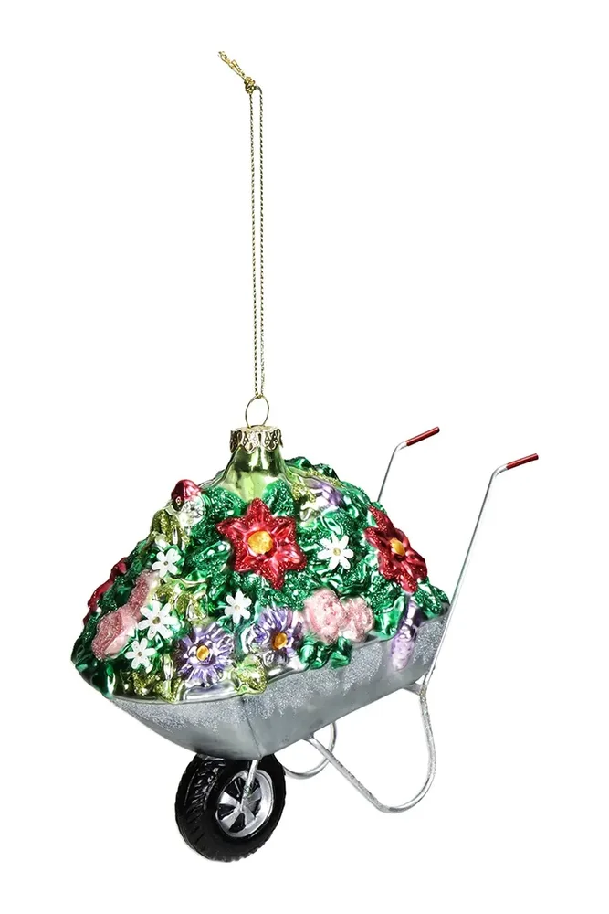 Рождественская подвеска, разноцветная, 11,43 x 13,34 x 6,99 см