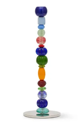 Подсвечник Pols Potten Beads S, алюминий, 34 см, разноцветный