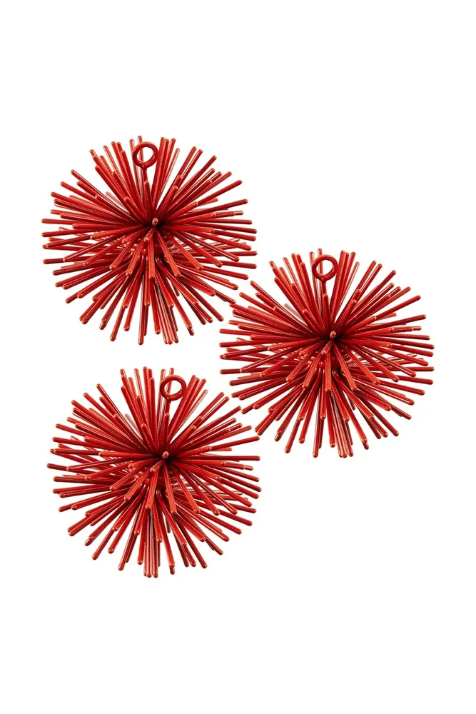 Новогоднее украшение Pols Potten zawieszek prickle ornaments, 7 см, красный